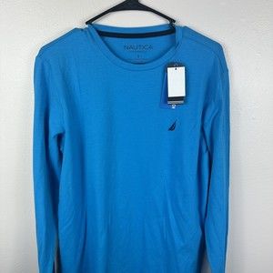 Nautica Performance Tee Active Stretch Adult Men’s Sixe Small Casual Aqua Lagoon